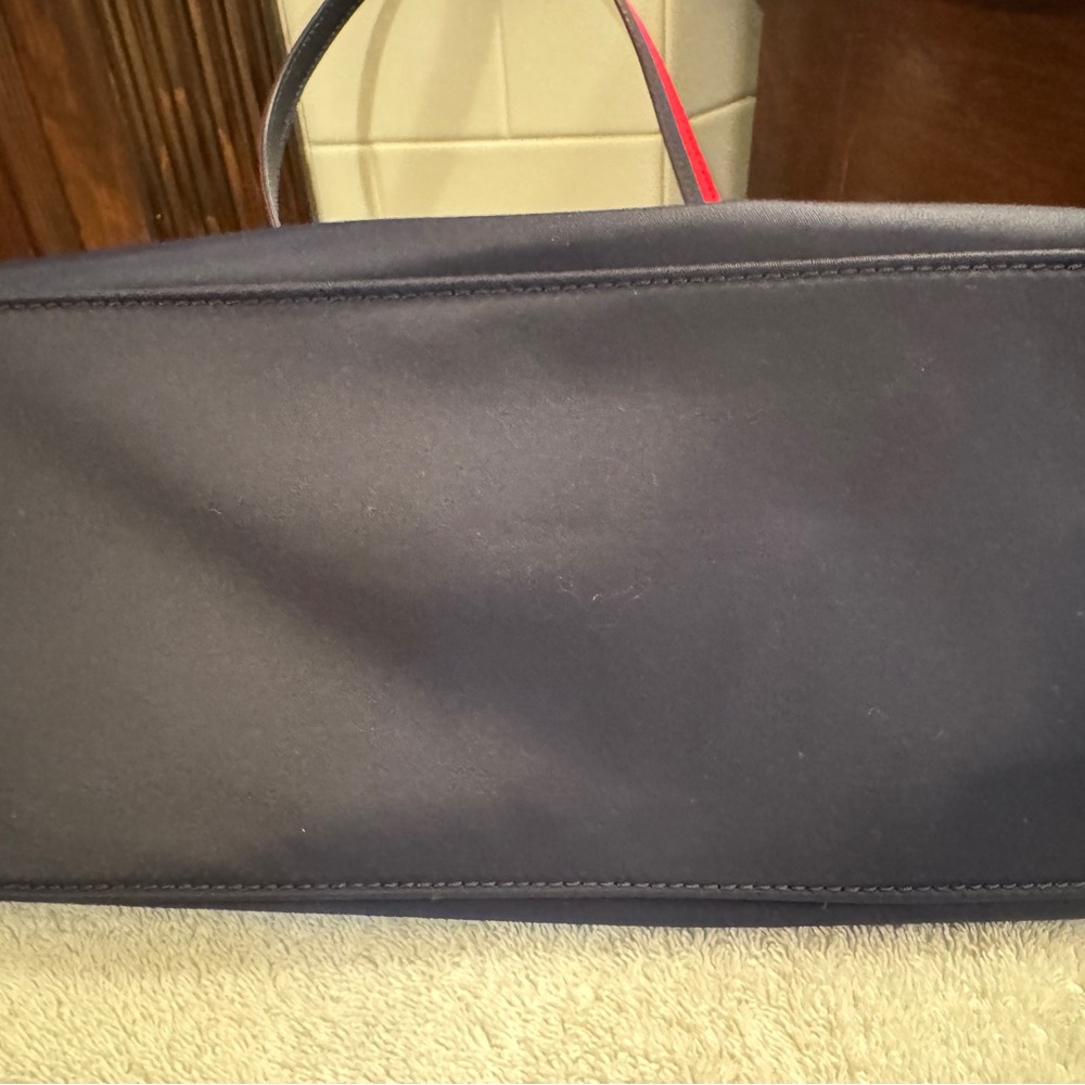 Kate Spade Blue and Red Shoulder Tote Bag with Leather Straps - Picture 4 of 4